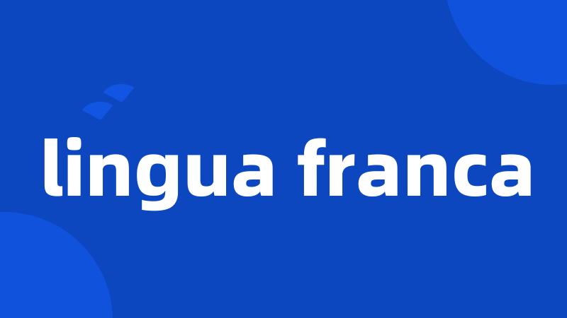 lingua franca