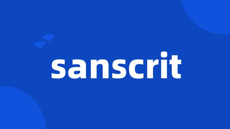 sanscrit