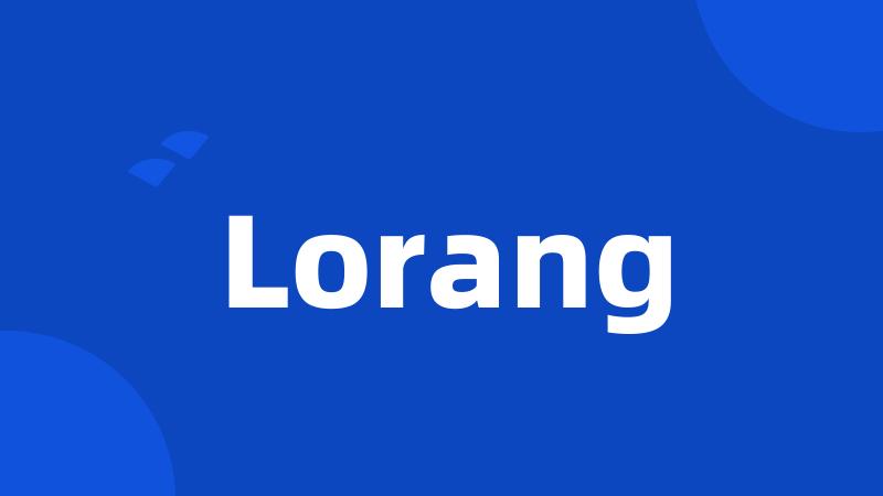 Lorang