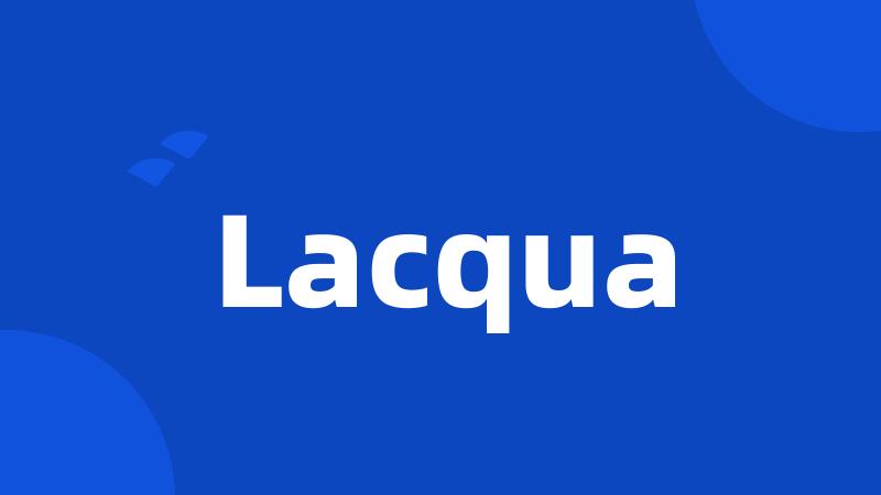 Lacqua