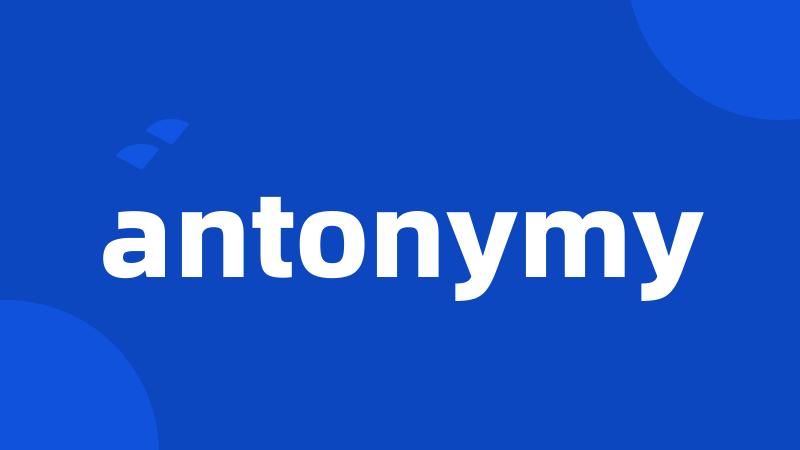 antonymy