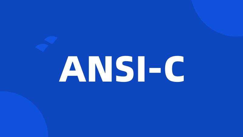 ANSI-C