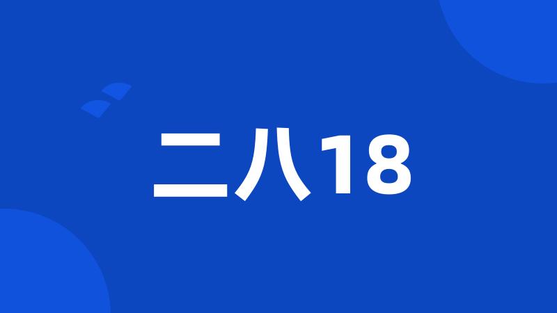 二八18