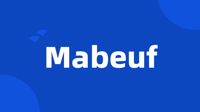 Mabeuf