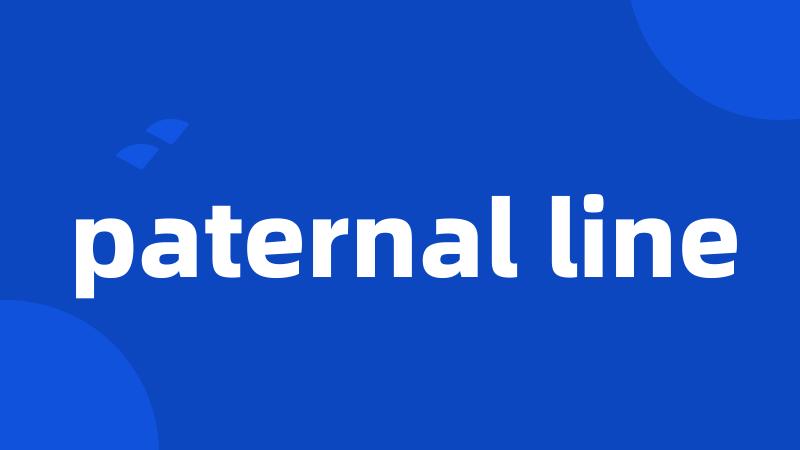 paternal line
