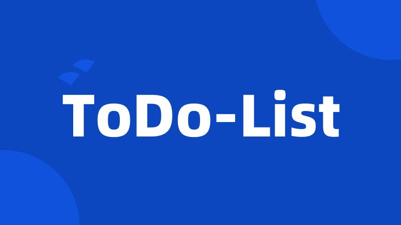 ToDo-List