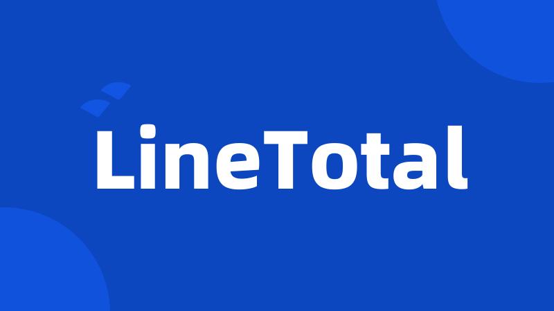 LineTotal