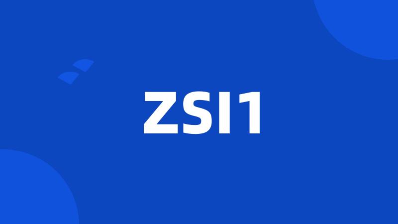 ZSI1