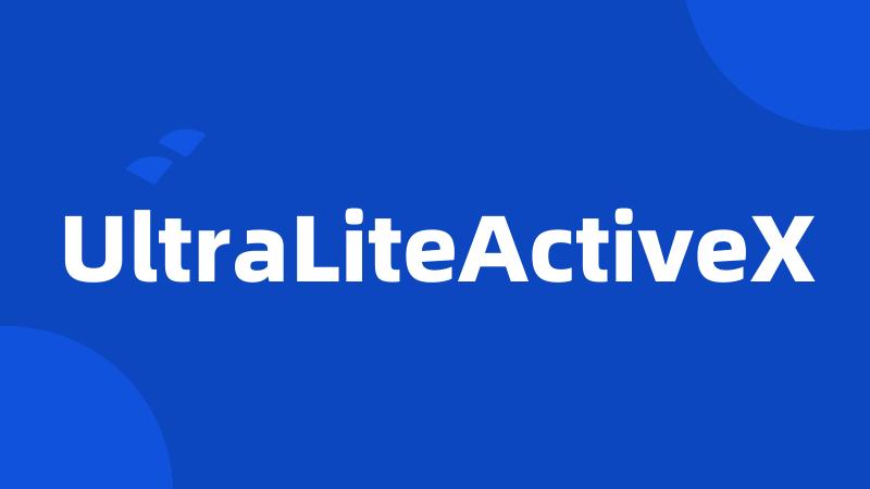 UltraLiteActiveX