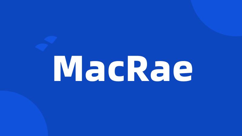 MacRae