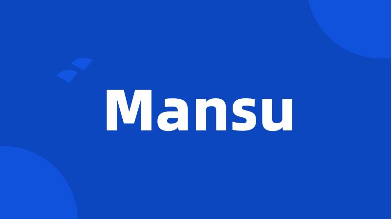 Mansu