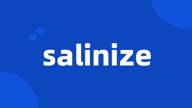 salinize