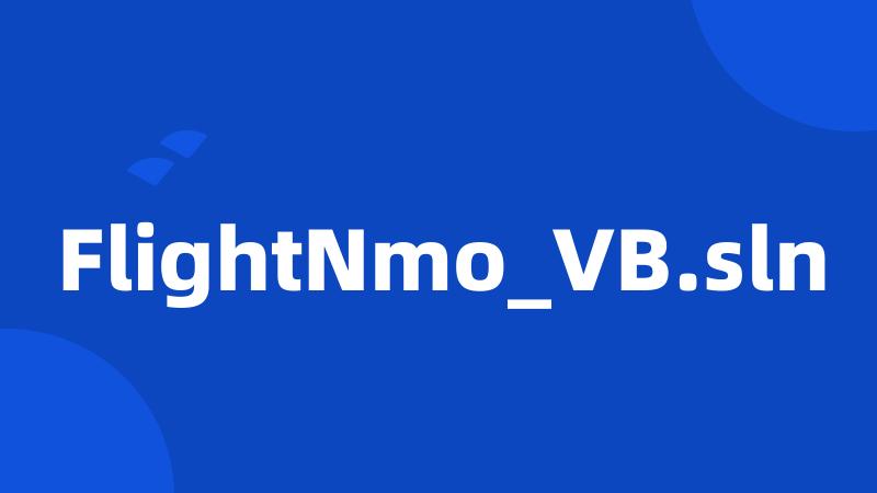 FlightNmo_VB.sln