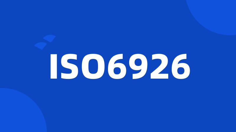 ISO6926