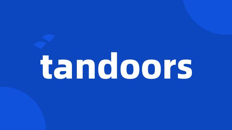 tandoors