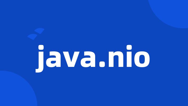 java.nio