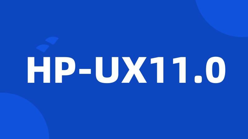 HP-UX11.0
