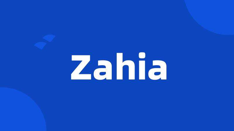 Zahia