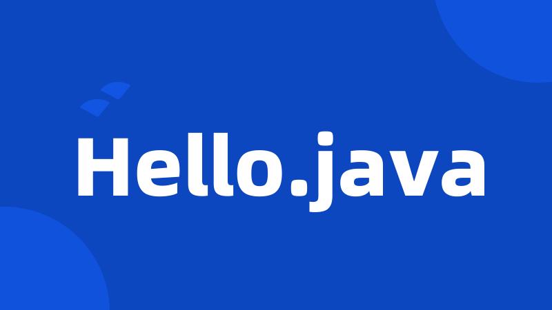 Hello.java