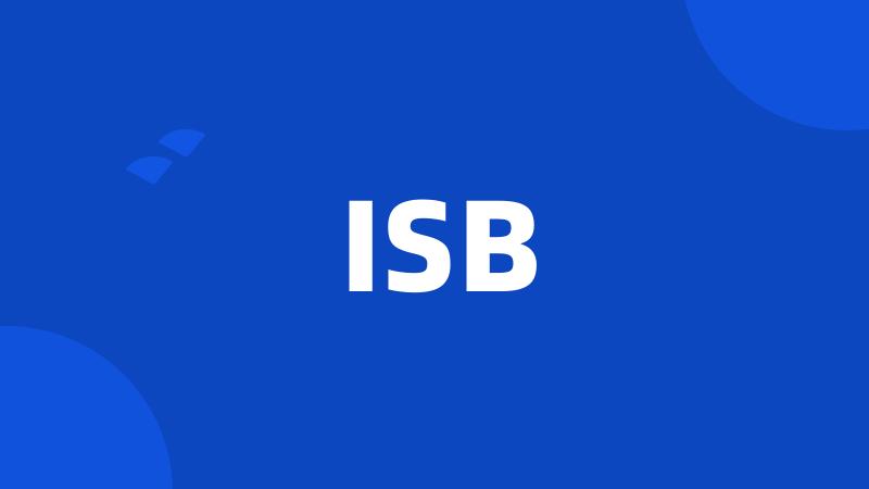 ISB