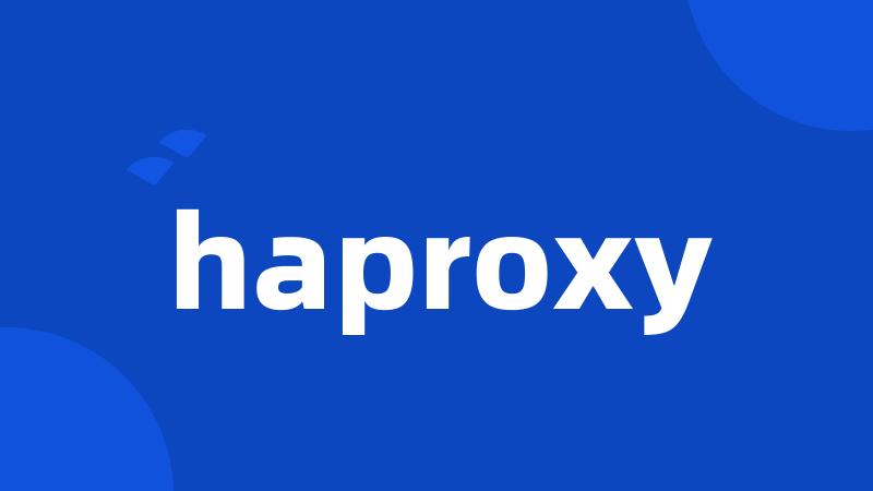 haproxy