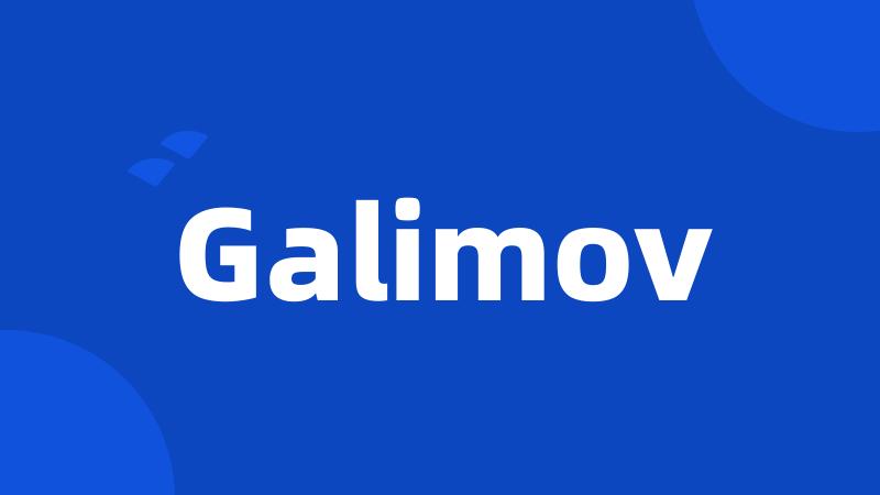 Galimov