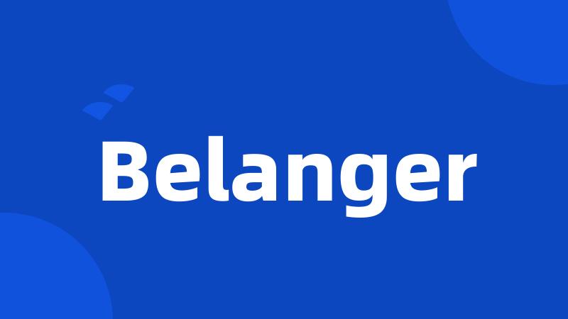 Belanger