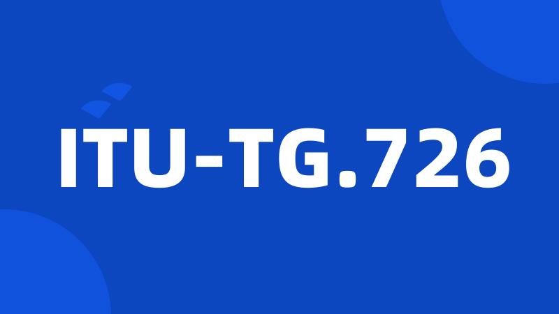 ITU-TG.726