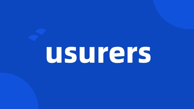 usurers