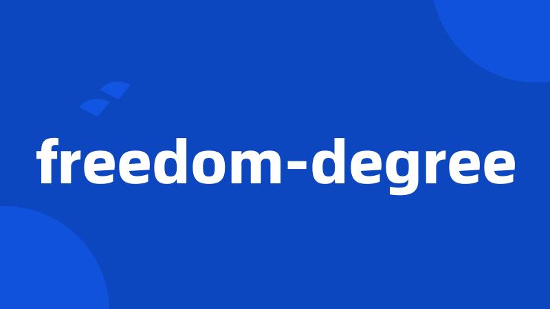 freedom-degree
