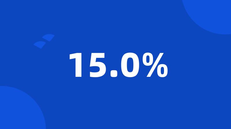 15.0%