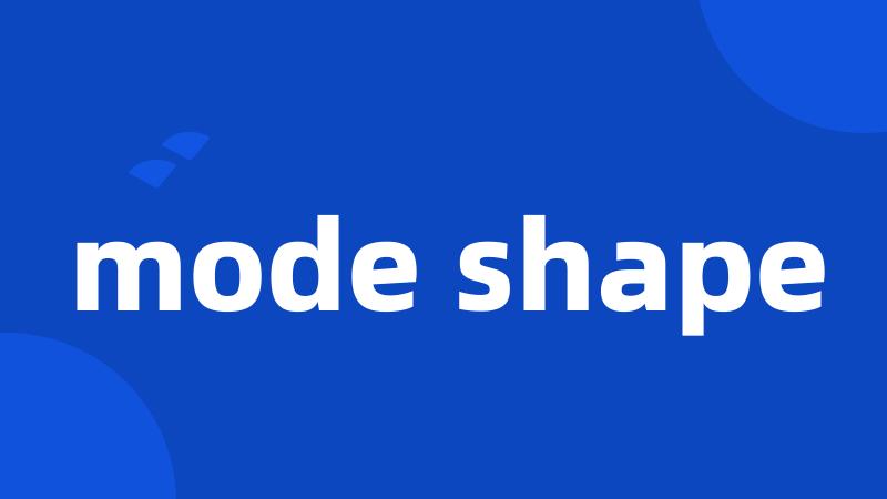 mode shape