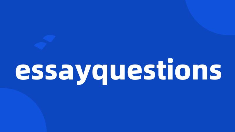 essayquestions