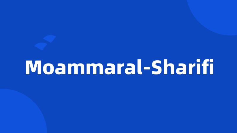 Moammaral-Sharifi