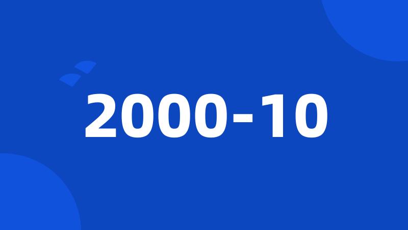 2000-10