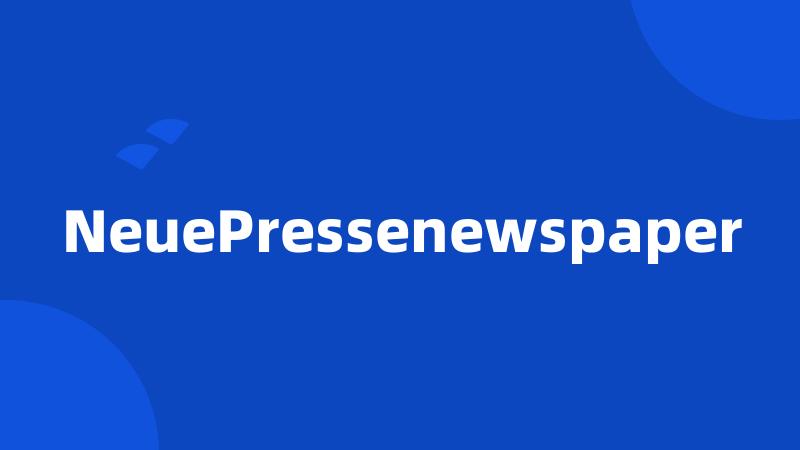 NeuePressenewspaper