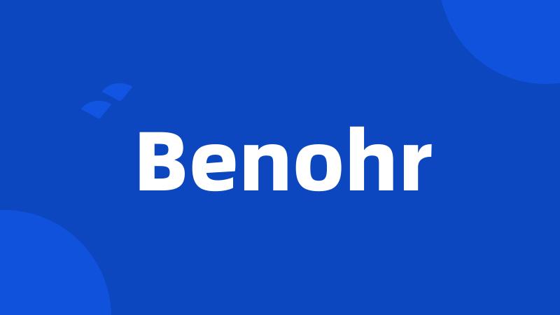 Benohr