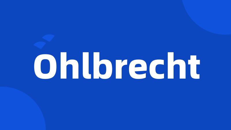 Ohlbrecht