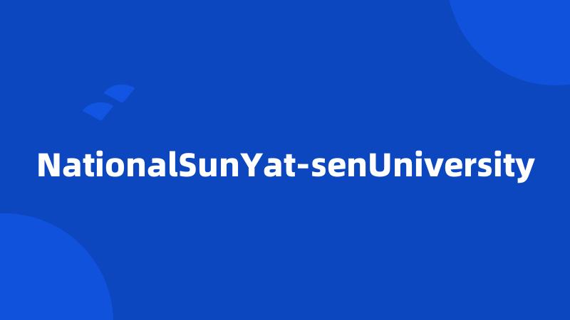 NationalSunYat-senUniversity