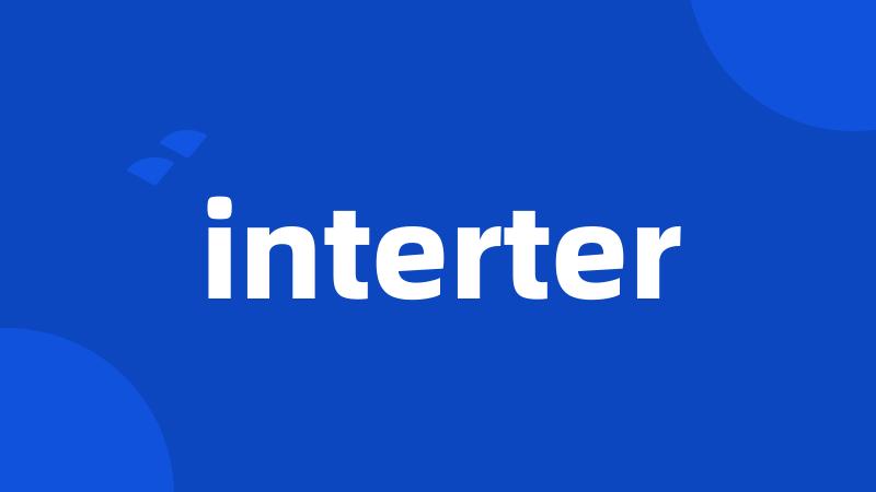 interter