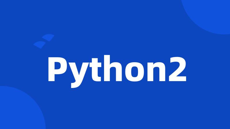 Python2