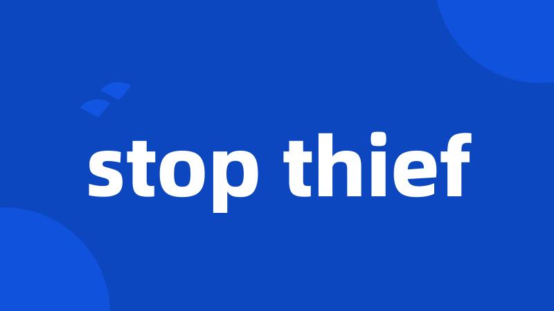 stop thief