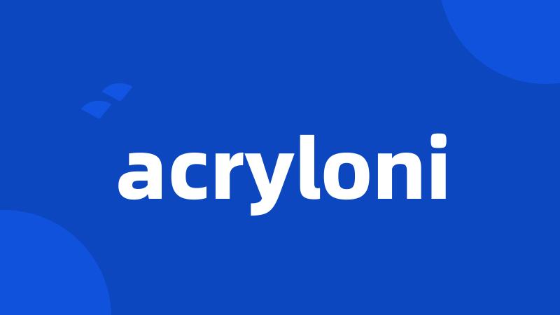 acryloni