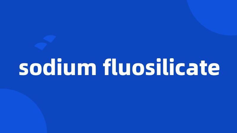 sodium fluosilicate