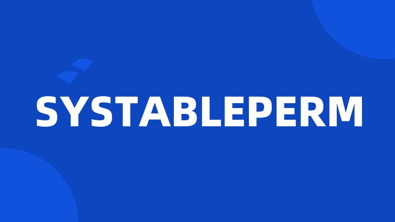 SYSTABLEPERM