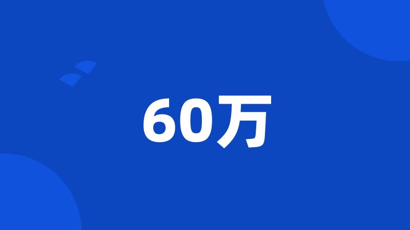 60万