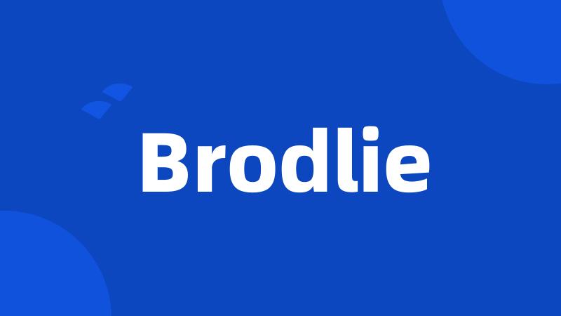 Brodlie