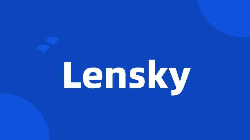 Lensky