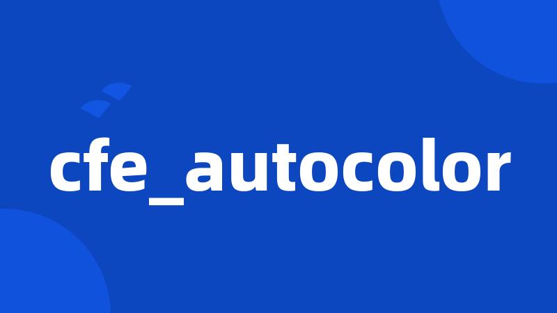 cfe_autocolor