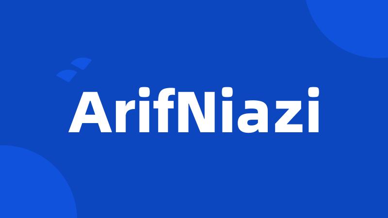 ArifNiazi